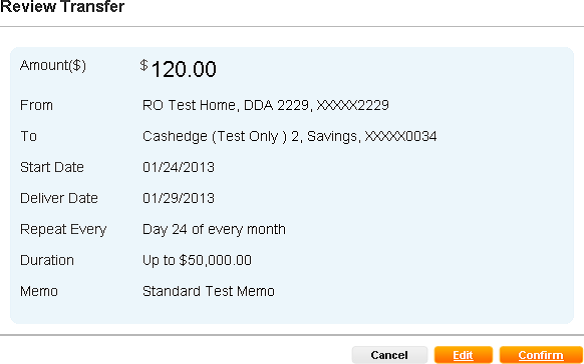 review transfer example